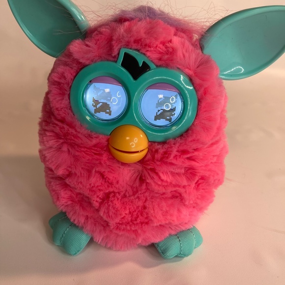 HASBRO FURBY 2012 ELECTRONIC TOY PINK/ TEAL - TESTED/WORKS NO PA-282 - Picture 3 of 4